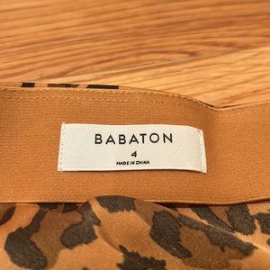 Aritzia leopard print midi skirt